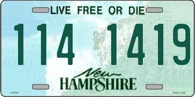 NH license plate 1141419