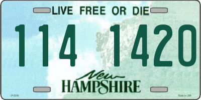 NH license plate 1141420