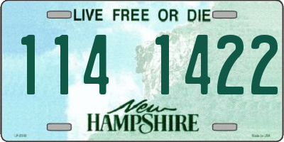 NH license plate 1141422
