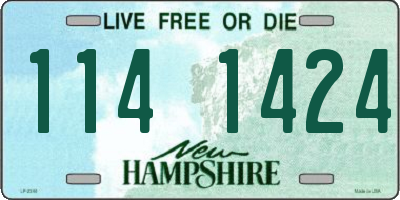 NH license plate 1141424