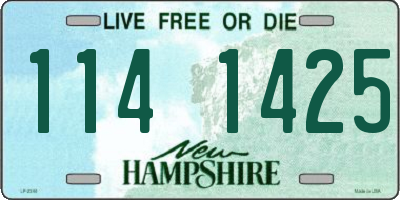 NH license plate 1141425