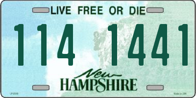 NH license plate 1141441
