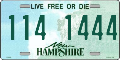 NH license plate 1141444