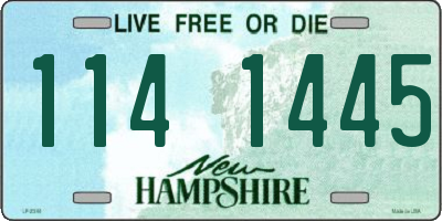 NH license plate 1141445