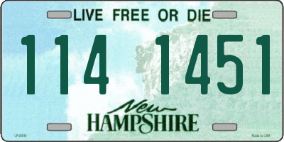 NH license plate 1141451