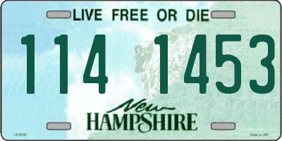 NH license plate 1141453