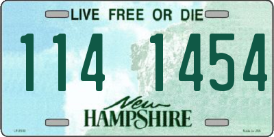 NH license plate 1141454