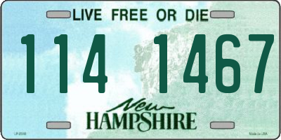 NH license plate 1141467