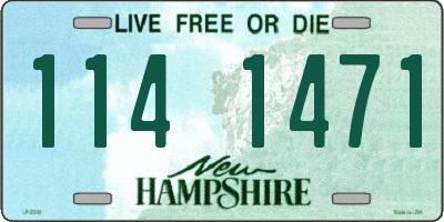 NH license plate 1141471