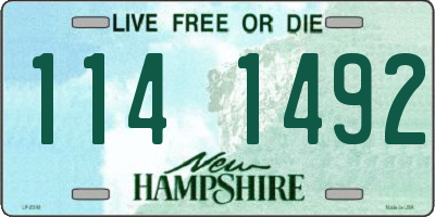 NH license plate 1141492