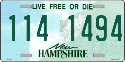 NH license plate 1141494