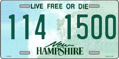 NH license plate 1141500