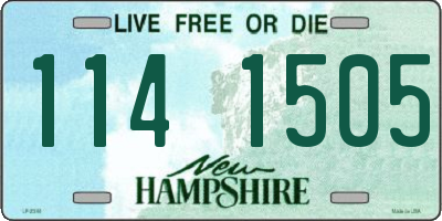 NH license plate 1141505