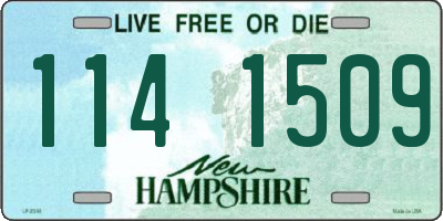 NH license plate 1141509