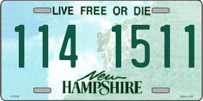 NH license plate 1141511