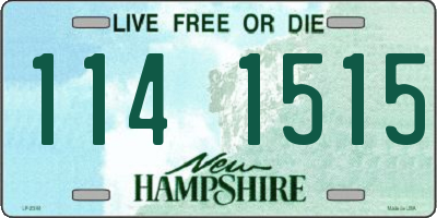 NH license plate 1141515