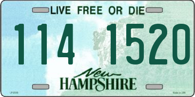 NH license plate 1141520