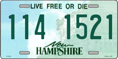 NH license plate 1141521