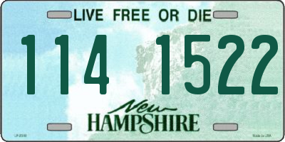 NH license plate 1141522