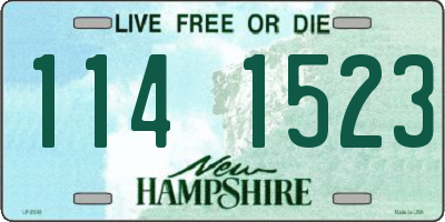 NH license plate 1141523