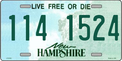 NH license plate 1141524