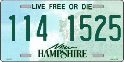 NH license plate 1141525