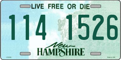 NH license plate 1141526