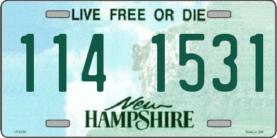 NH license plate 1141531