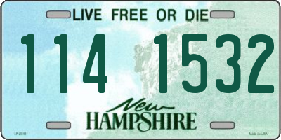 NH license plate 1141532