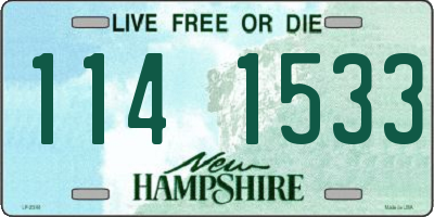 NH license plate 1141533