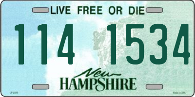 NH license plate 1141534