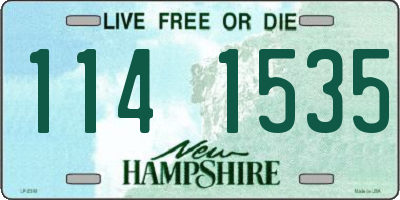 NH license plate 1141535