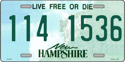 NH license plate 1141536