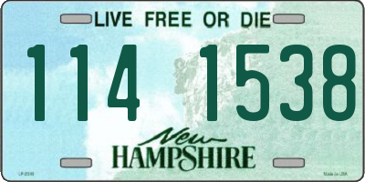 NH license plate 1141538