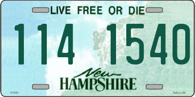 NH license plate 1141540