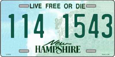 NH license plate 1141543