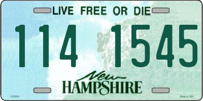 NH license plate 1141545