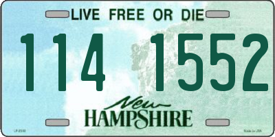 NH license plate 1141552