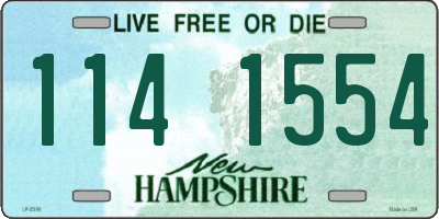 NH license plate 1141554