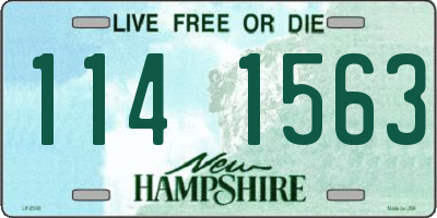 NH license plate 1141563