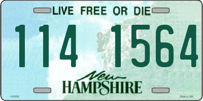NH license plate 1141564