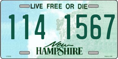 NH license plate 1141567