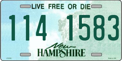 NH license plate 1141583