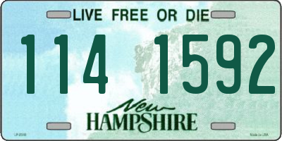 NH license plate 1141592