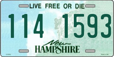 NH license plate 1141593