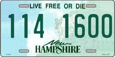 NH license plate 1141600