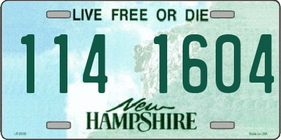 NH license plate 1141604