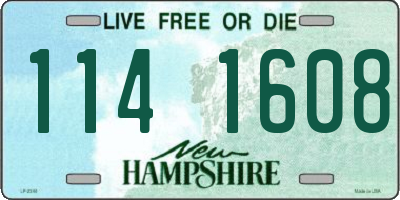 NH license plate 1141608