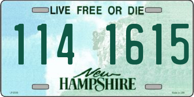 NH license plate 1141615