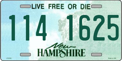NH license plate 1141625
